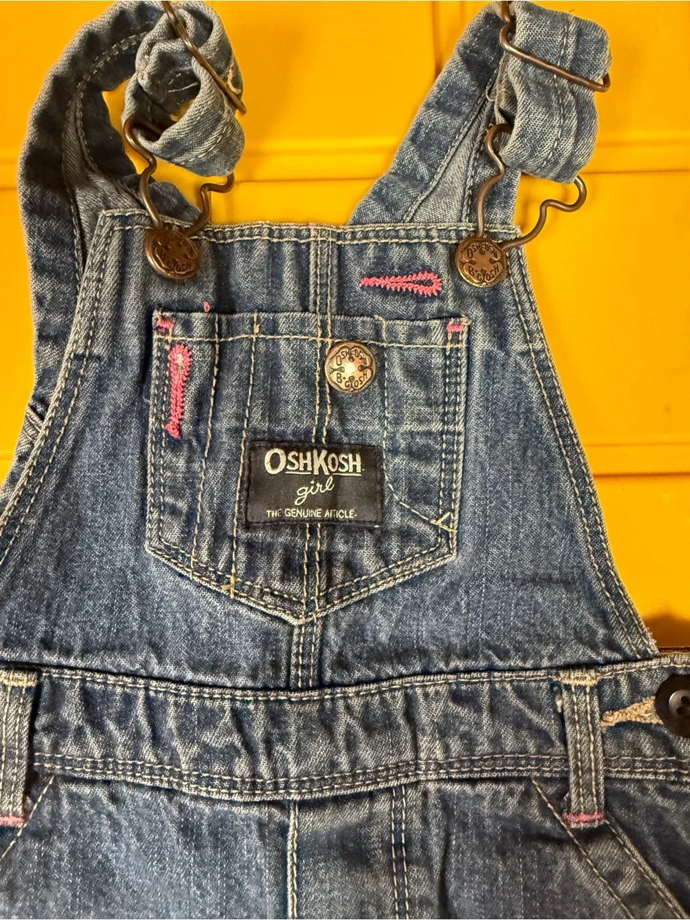 2 OshKosh B'gosh Denim Relaxed Jeans Overalls